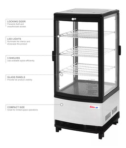 Turbo Air CRT-77-2R-N 17" Countertop Refrigerator w/ Pass Thru Access - Swing Door, Stainless